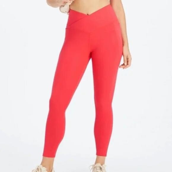 Fabletics Pants - Fabletics Oasis Rib HW Crossover 7/8 Legging Size 2X